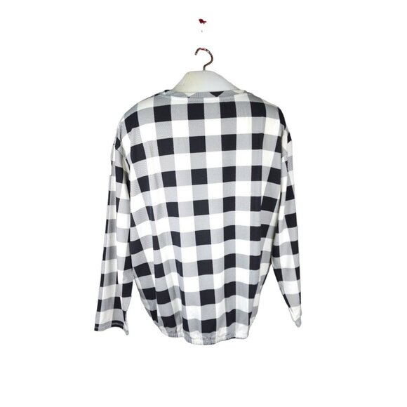 Lands End Shirt Plus Size 2X 20W-22W Pajama Top Lounge Stretch Long Sleeve TShir - Picture 4 of 10